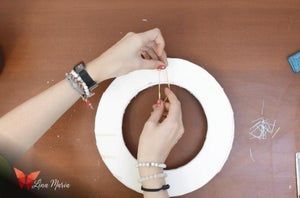 低成本开心果壳圣诞花环DIY教程-第8张图片-趣作屋