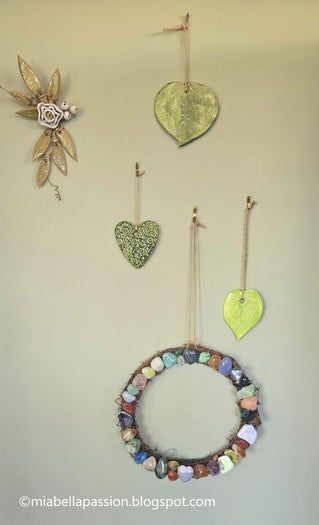 低成本DIY水晶石头花环教程,轻松打造家居装饰-第7张图片-趣作屋