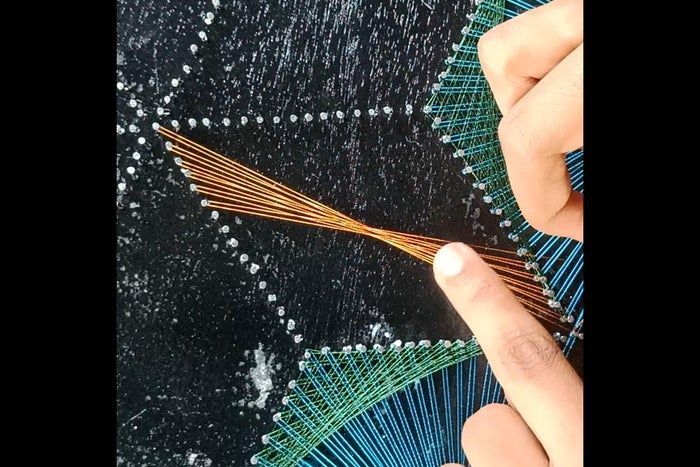 用线做图案的创意手工教程,零基础也能轻松上手-第26张图片-趣作屋 用线做图案的创意手工教程,零基础也能轻松上手-第26张图片-趣作屋