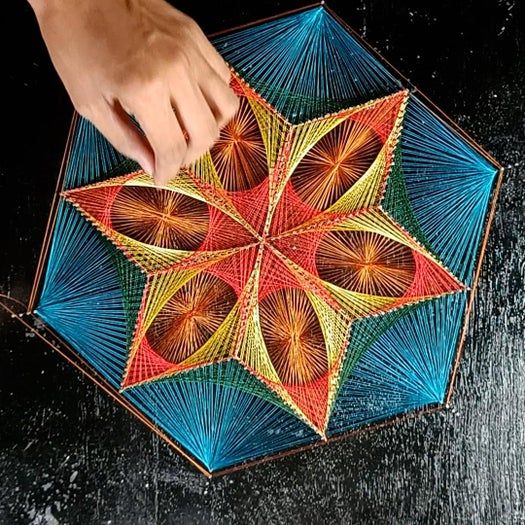 用线做图案的创意手工教程,零基础也能轻松上手-第41张图片-趣作屋 用线做图案的创意手工教程,零基础也能轻松上手-第41张图片-趣作屋