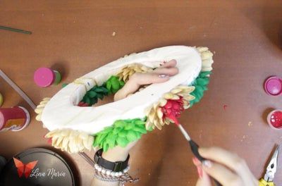 低成本开心果壳圣诞花环DIY教程-第29张图片-趣作屋