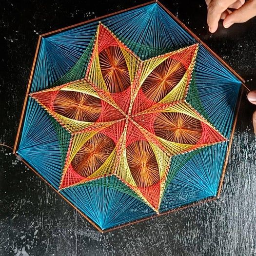 用线做图案的创意手工教程,零基础也能轻松上手-第42张图片-趣作屋 用线做图案的创意手工教程,零基础也能轻松上手-第42张图片-趣作屋