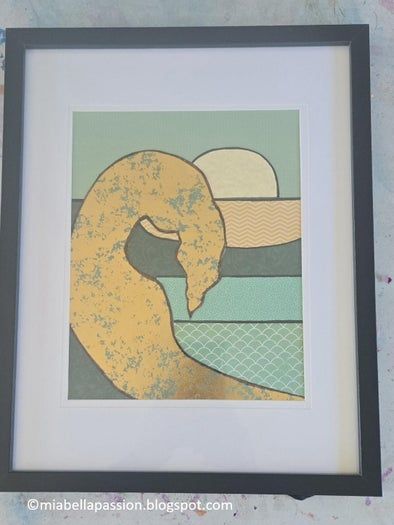 手工DIY海洋主题拼贴画教程 - 制作创意礼物的详细步骤-第13张图片-趣作屋