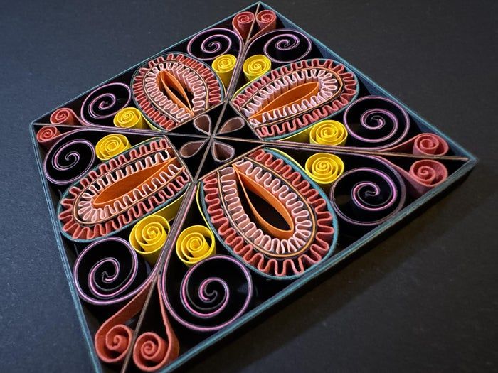 超实用手工教程：用彩色卡纸制作立体卷纸装饰品-第1张图片-趣作屋