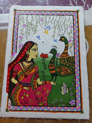 手工制作印度传统融合艺术画教程-第27张图片-趣作屋