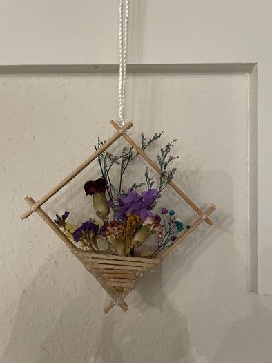 DIY自然风干花挂饰制作教程-第13张图片-趣作屋