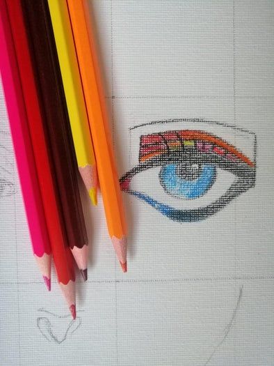 用废纸DIY人脸拼贴画的环保手工教程-第18张图片-趣作屋