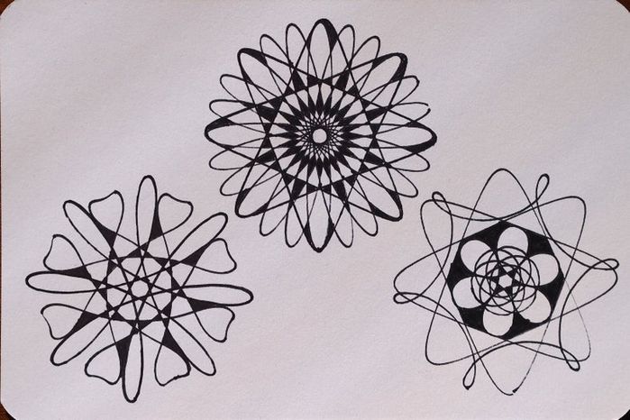 手工绘制万花尺图案的创意玩法与上色技巧-第5张图片-趣作屋