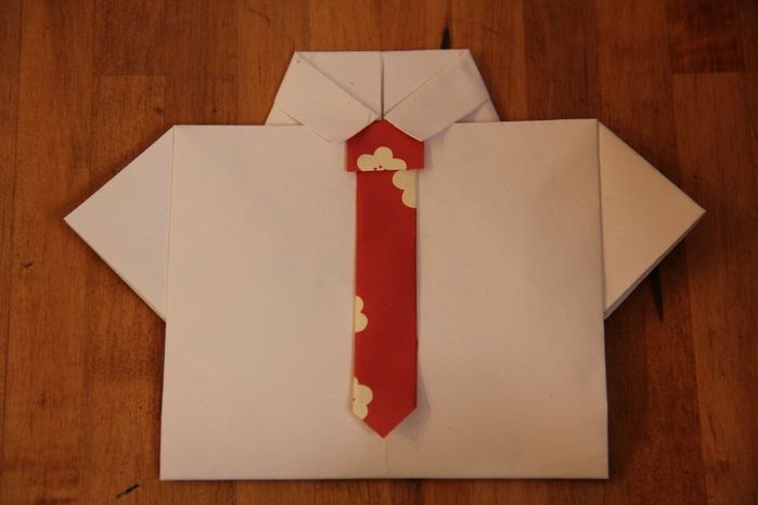 父亲节创意贺卡DIY：手工衬衫领带贺卡制作教程-第24张图片-趣作屋