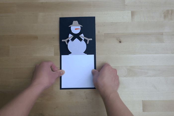 手工制作立体雪人贺卡教程,轻松打造圣诞惊喜-第10张图片-趣作屋