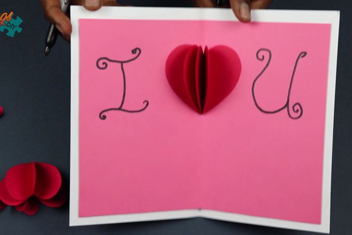 超简单DIY弹出式爱心情人节贺卡教程-第17张图片-趣作屋
