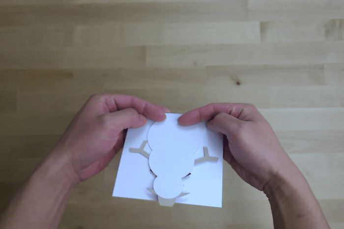 手工制作立体雪人贺卡教程,轻松打造圣诞惊喜-第7张图片-趣作屋