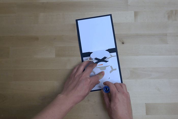 手工制作立体雪人贺卡教程,轻松打造圣诞惊喜-第11张图片-趣作屋