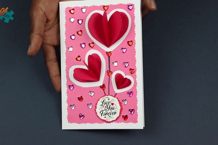 超简单DIY弹出式爱心情人节贺卡教程-第23张图片-趣作屋