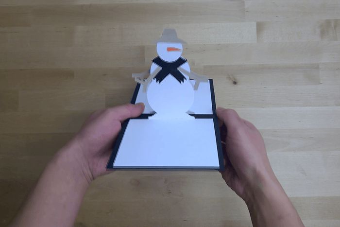 手工制作立体雪人贺卡教程,轻松打造圣诞惊喜-第16张图片-趣作屋