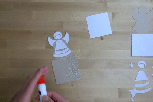 亲手制作圣诞天使立体贺卡,传递心意的温馨手工教程-第8张图片-趣作屋