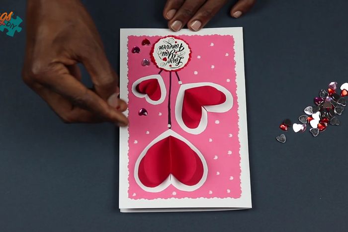 超简单DIY弹出式爱心情人节贺卡教程-第22张图片-趣作屋
