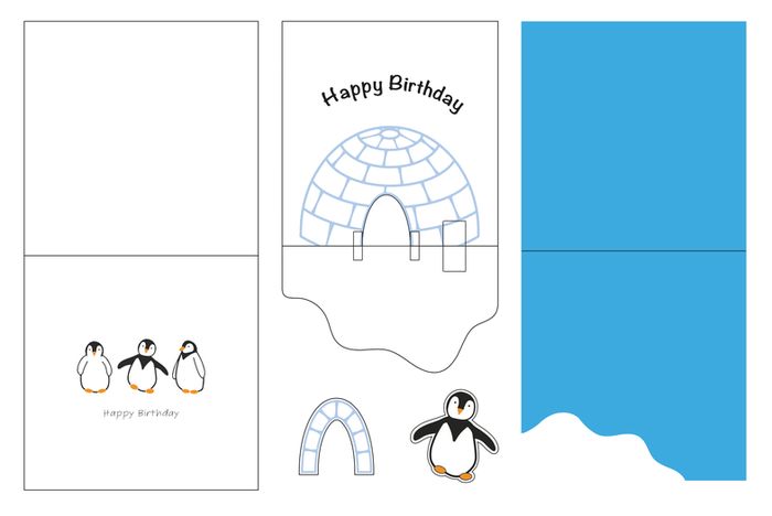 手工制作企鹅贺卡教程,零基础也能轻松上手-第2张图片-趣作屋 手工制作企鹅贺卡教程,零基础也能轻松上手-第2张图片-趣作屋
