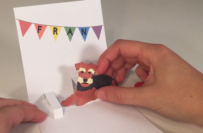 手工制作个性化狗狗生日贺卡教程-第23张图片-趣作屋