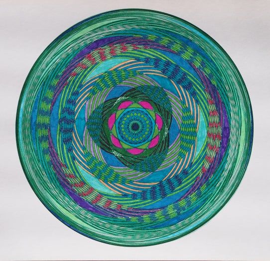 手工绘制万花尺图案的创意玩法与上色技巧-第8张图片-趣作屋