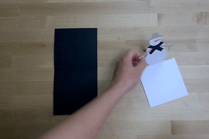 手工制作立体雪人贺卡教程,轻松打造圣诞惊喜-第8张图片-趣作屋