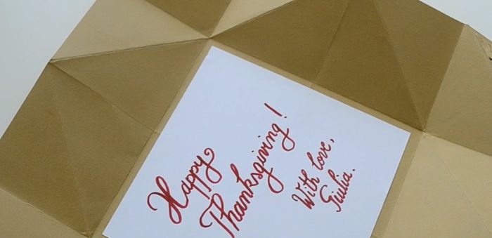 手工制作感恩节餐巾折叠贺卡教程-第31张图片-趣作屋