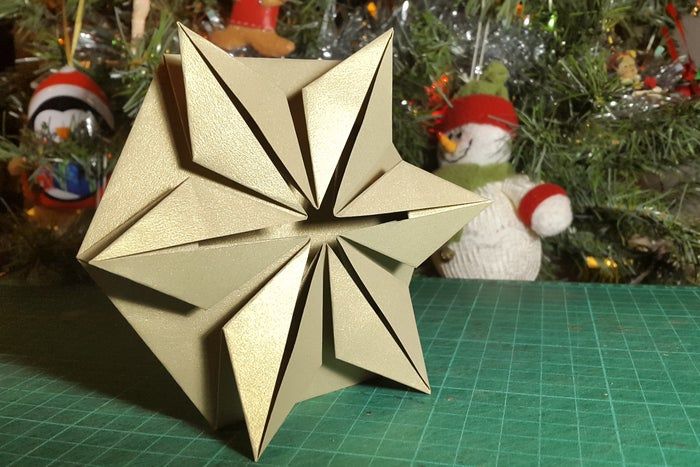 DIY节日贺卡制作教程,六边形立体星形贺卡轻松上手-第1张图片-趣作屋 DIY节日贺卡制作教程,六边形立体星形贺卡轻松上手-第1张图片-趣作屋