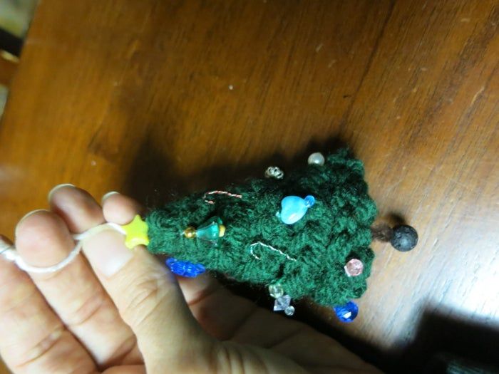 轻松DIY：钩针小树圣诞挂饰教程-第13张图片-趣作屋