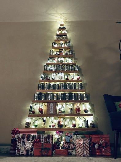 废物利用打造独特圣诞树教程-第1张图片-趣作屋