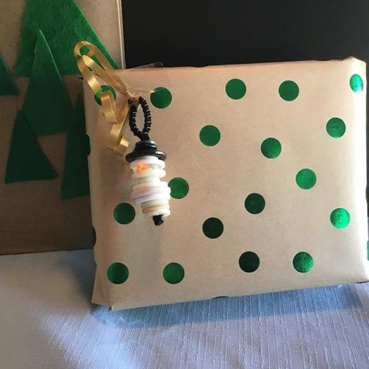 创意手工：低成本制作纽扣圣诞老人与雪人-第27张图片-趣作屋