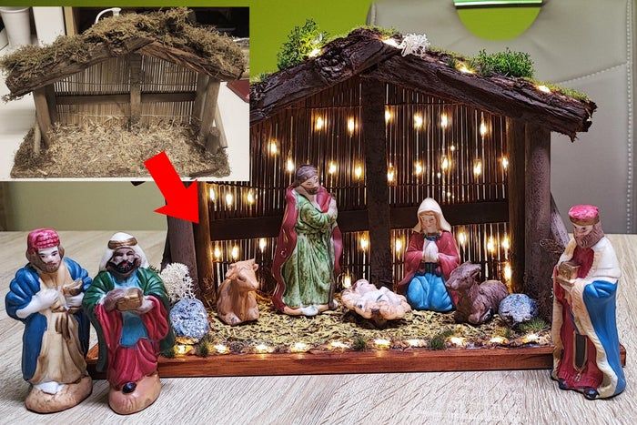 圣诞节场景DIY改造：低成本升级圣诞马槽教程-第1张图片-趣作屋