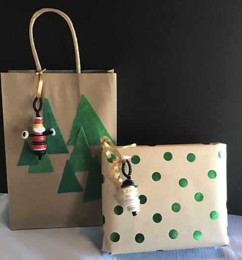 创意手工：低成本制作纽扣圣诞老人与雪人-第26张图片-趣作屋