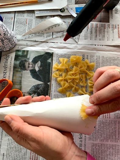 简易意面手工教程：圣诞节主题创意装饰-第8张图片-趣作屋