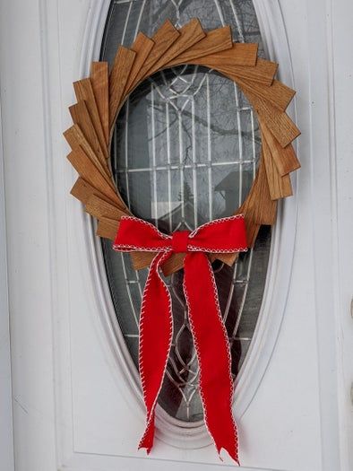 废旧木条巧变花环装饰教程-第49张图片-趣作屋