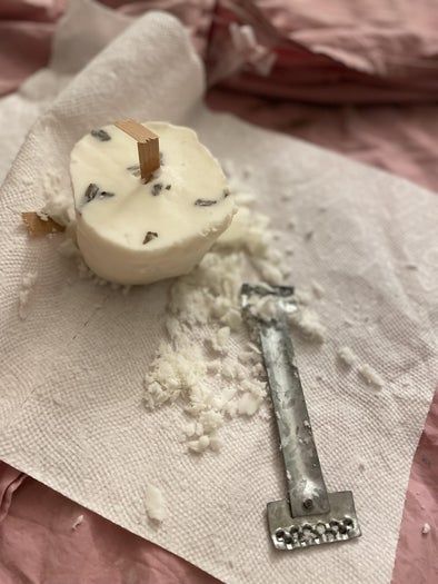 家庭DIY圣诞蜡烛教程：纯白大理石风蜡烛-第11张图片-趣作屋