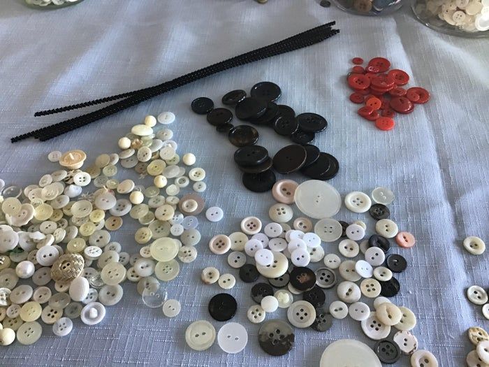 创意手工：低成本制作纽扣圣诞老人与雪人-第8张图片-趣作屋