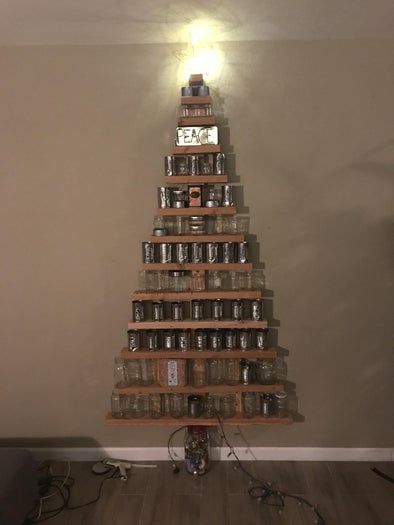 废物利用打造独特圣诞树教程-第23张图片-趣作屋