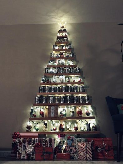 废物利用打造独特圣诞树教程-第29张图片-趣作屋