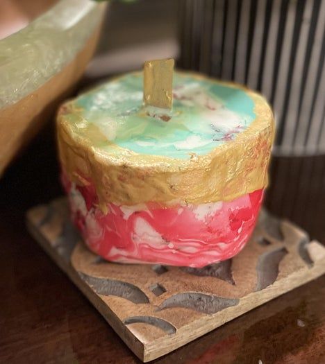 家庭DIY圣诞蜡烛教程：纯白大理石风蜡烛-第13张图片-趣作屋