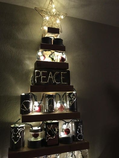 废物利用打造独特圣诞树教程-第26张图片-趣作屋