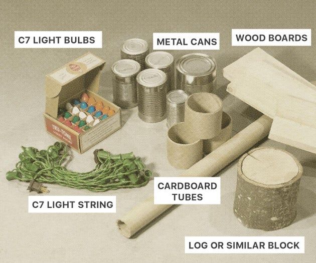 复古风发光铁皮树制作指南-第3张图片-趣作屋