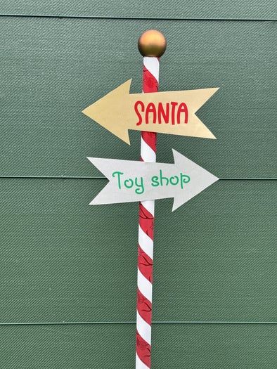 巧手制作圣诞装饰指示牌教程-第1张图片-趣作屋
