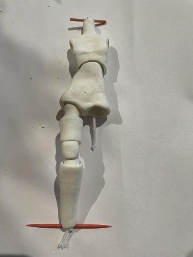 自制球形关节可动人偶教程:风干粘土与弹力绳的创意制作-第19张图片-趣作屋 自制球形关节可动人偶教程:风干粘土与弹力绳的创意制作-第19张图片-趣作屋