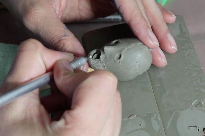 DIY面条女孩手作教程-创意黏土造型全步骤-第12张图片-趣作屋