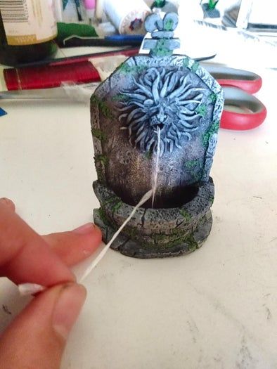 纳尼亚风格树脂喷泉DIY教程及热熔胶替代方案-第19张图片-趣作屋