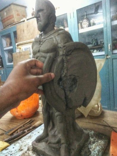 希腊战士陶土雕塑制作全流程指南-第33张图片-趣作屋