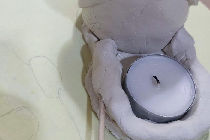 塞尔达传说海利亚女神像烛台手工制作教程-第19张图片-趣作屋