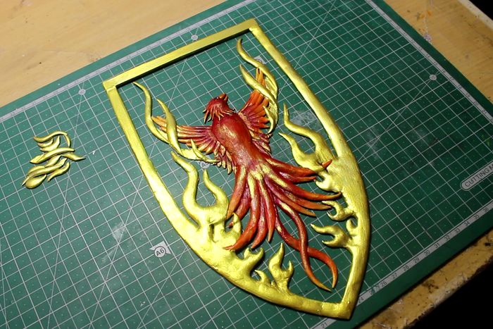 立体凤凰墙雕手工制作教程-低成本家庭DIY装饰品-第36张图片-趣作屋