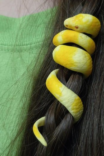 DIY黏土蛇形发饰教程-6步打造独特爬宠造型-第22张图片-趣作屋