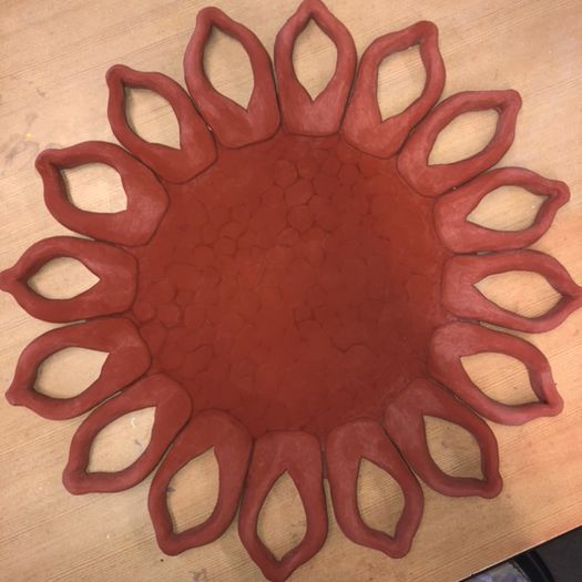 陶瓷向日葵制作教程：低温陶土雕刻与釉料上色全流程-第4张图片-趣作屋